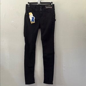 Hailey Women’s Jeans Size 1/25 Black Denim Skinny Stretch Girls Junior NWT